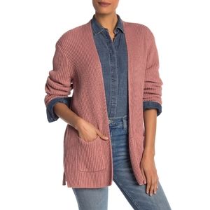 Madewell Pink Ribbed Cardigan